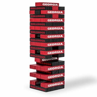 NCAA College Tabletop Stackers Block Game Review - Perfect Gift for College Football Fan